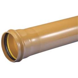 Wavin Kloakrør PVC ø200x2000mm SN8 EN1401, Indstikslængde 105mm