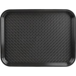 Kristallon Polypropylene Fast Food Tray Black Large 450mm Plateau de service