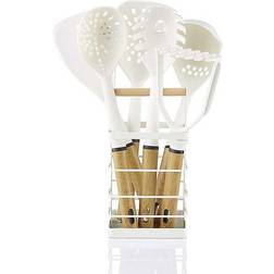 Swan Nordic Towel Pole with Wooden Base Blue Køkkenrulleholder