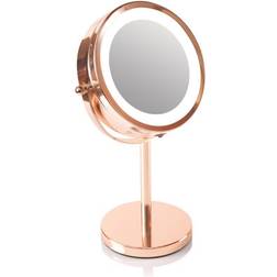 RIO Rose Gold Mirror Make-up Spejl Med LED-Lys - 1 Stk.