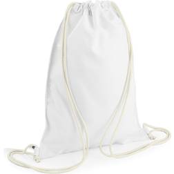 BagBase Sublimation Gymsac Drawstring Bag - White