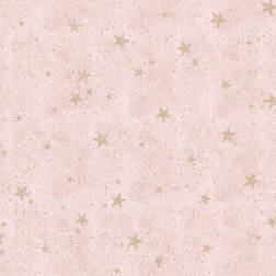 Fine Decor Starlight Stars Pink Wallpaper M1492