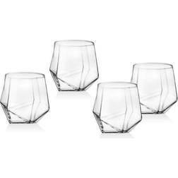 Godinger 46704 17 oz Isla Crystal Whiskey Glass, Clear Set of 4 Verre à whisky