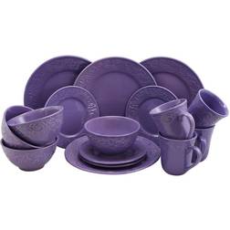 Elama Lilac Fields Dinner Set 16pcs