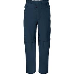 Vaude Bambino Pantaloni Yaras Stretch Zip-Off - Blu