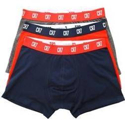 CR7 Boxer Uomo - Grigio/Rosso Blu Navy