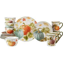 Certified International 16pc Earthenware Autumn Dinnerware Set Dinner Set