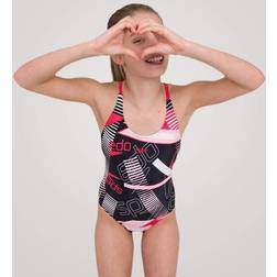 Speedo Junglespeak Allover Tieback - Black/Red