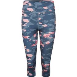 Dare 2b Womens/Ladies The Laura Whitmore Edit Influential Recycled Printed 3/4 Leggings (Dusty Lavender)