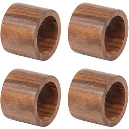 Design Imports Wood Band Set of 4 Napkin Ring