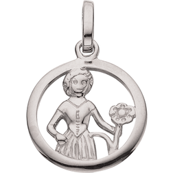 Scrouples Zodiac Sign Virgo Pendant - Silver