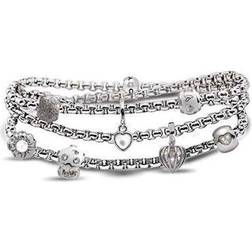 Christina Design Charms Bracelet - Silver/Transparent