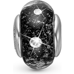 Christina London Topaz Globe Charms - Silver/Black/Transparent