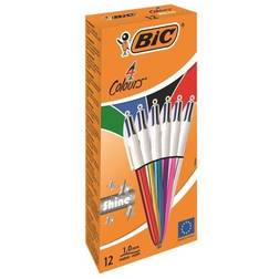 Bic 4 Colours Shine Ballpoint Pens 1.0mm Tip Assorted Metallic Barrels