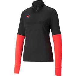 Puma Individualcup Women 1/4 Zip Top Black-sunblaze