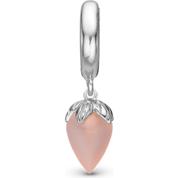 Christina Drop Charm - Silver/Chalcedony