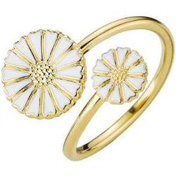 Lund Copenhagen Marguerit Ring - Gold/White