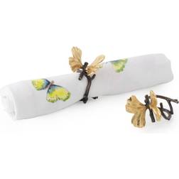 Michael Aram Butterfly Ginkgo Set Gold Napkin Ring