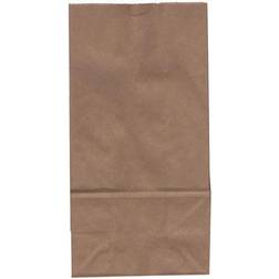 Jam Paper Kraft Lunch Bags 5 x 9.75 x 3 Brown 25/Pack Medium Plastic Bag & Foil