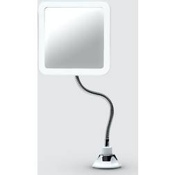 Fancii Fancii Flexible Magnifying Mirror 10X with LED Light and Gooseneck, Lighted Travel Makeup Mirror, Lock Suction, Natural Daylight LED, Cordless and P