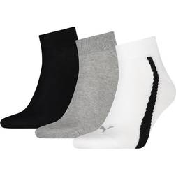 Puma Unisex Kvartsstrumpor 5-Pack - Vit/Grå/Svart