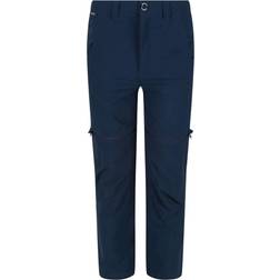 Regatta Pantaloni Highton Con Zip Bambini - Grigio/Blu