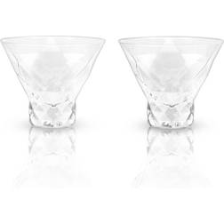 True Viski Raye Gem Crystal Martini Cocktail Glass