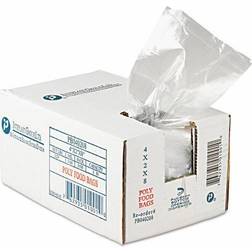 Inteplast Group Reclosable Food Bags, 4"W x 8"L, .68 Mil, Clear, 1000/Pack Plastic Bag & Foil