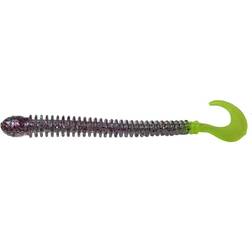 B-Fish-N Precision Series Ringworm 4" Purple Cracker/Chartreuse Tail