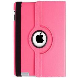 Natico 60-IM360-DPK Faux Leather Folio Case for Apple iPad Mini, Dark Pink Pink