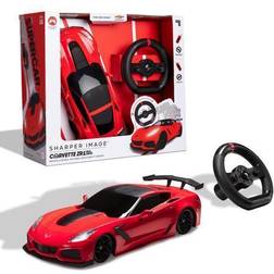 Sharper Image Gm Corvette Real Drive 1:16 Remote Control Car In Red/black black