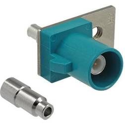 DeLock FAKRA Z plug spring pin for soldering 1 prepunched hole modulær facilitet plade snape-in