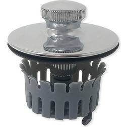 Drain Buddy Bathtub Drain Stopper & Replacement Basket, Chrome