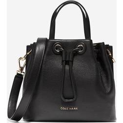 Cole Haan Small Leather Bucket Bag Black Small