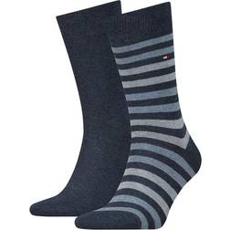 Tommy Hilfiger Calze 2-pack New Set di 2 Paia Di Calzini Lunghi Da Uomo 472001001 Nero