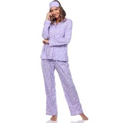 White Mark Women's Pajama Set, 3-Piece