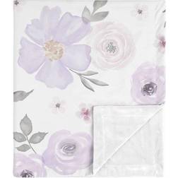 Sweet Jojo Designs Watercolor Floral Security Baby Blanket