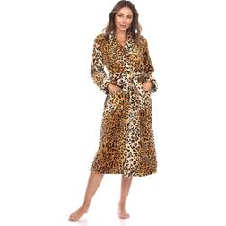 White Mark PS097-02-2XL-3XL Cozy Lounge Robe, &