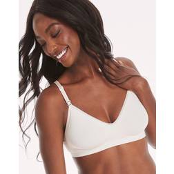 Hanes Comfy Support ComfortFlex Fit Wirefree Bra Light Buff Heather Women