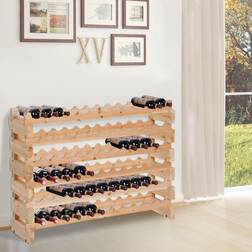 Homcom 72 Bottle Shelf Holder Standing Holds Storage Wine Rack