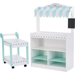 Teamson Kids My Dream Bakery Shop Treat Stand & Dessert Cart