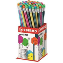 Stabilo Pencil 160 Graphite Pencil With Eraser Pack of 72