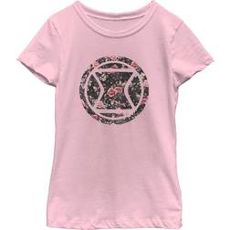 Fifth Sun Big Classic Widow Floral Girls Kortärmad T-shirt - Ljusrosa