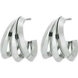 Edblad Aralia Triple Creoles M Earrings - Silver