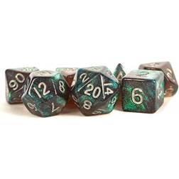MDG Poly Acrylic Dice Set 16mm w/ Silver No. (Stardust Gray)