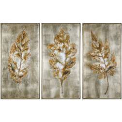 Uttermost Leaves 3-Pc. Modern Wall Framed Art