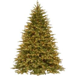 National Tree Company Pre-Lit Feel Real Green Christmas Tree 90"