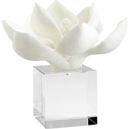 White 9-Inch Oleander Sculpture