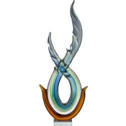 Decorative Aqua Glass Sculpture MULTI