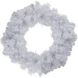 Northlight White Crystal Spruce Artificial Christmas Wreath 20-Inch Unlit